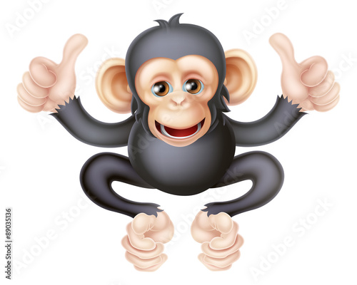 Thumbs Up Chimp Monkey