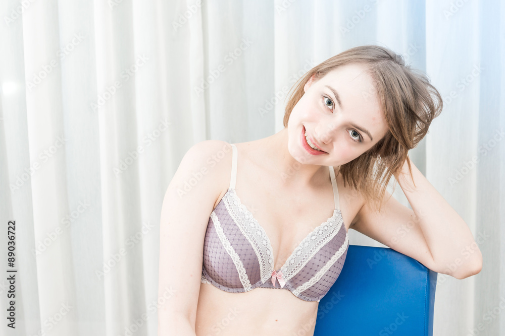 young attractive caucasian woman in lingerie young attractive caucasian woman in lingerie