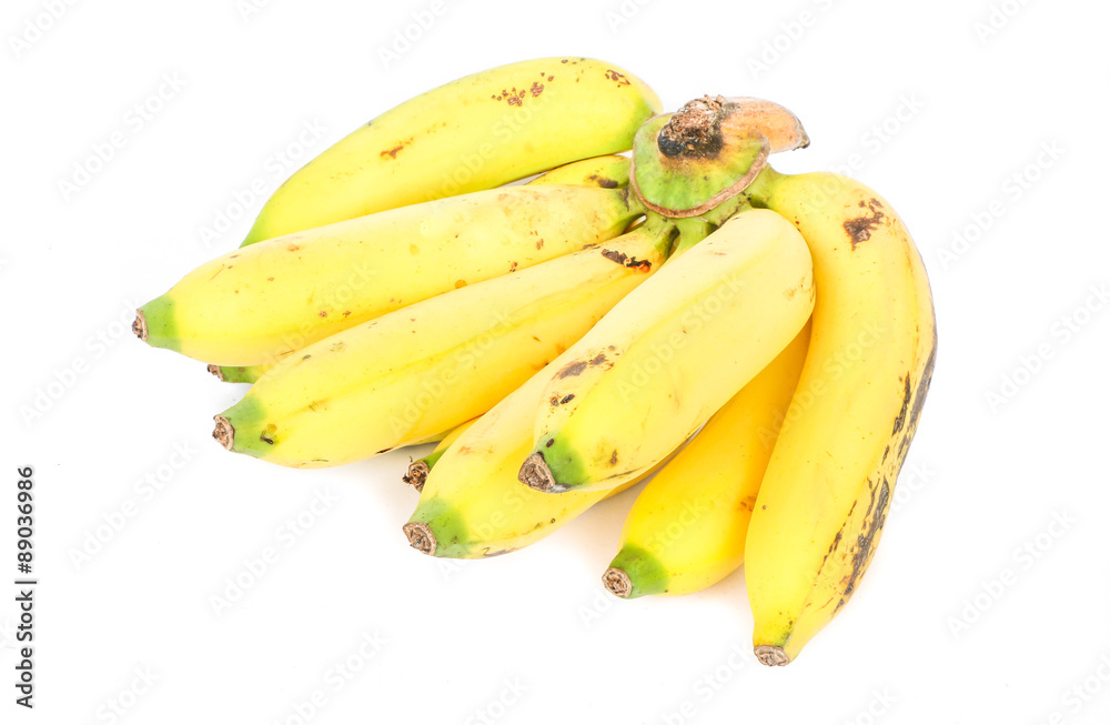 banana on white background