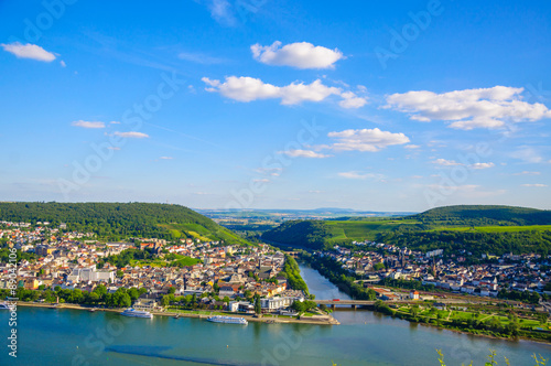 Bingen am Rhein and Rhine river, Rheinland-Pfalz, Germany © Eagle2308