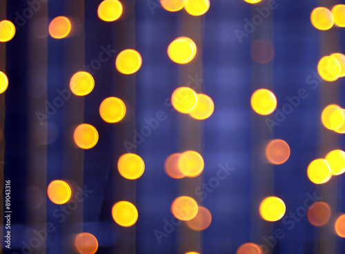 Abstract image - round, yellow and red lights