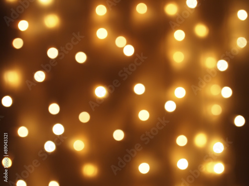 Abstract image - round, yellow and dim lights