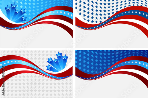 American Flag, Vector background for Independence Day and other