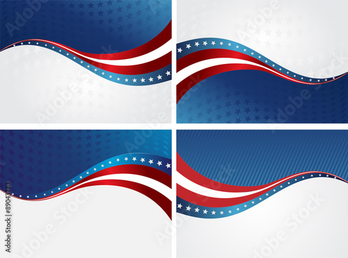 American Flag, Vector background for Independence Day and other
