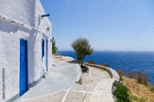 Cuadro en lienzo Street in sifnos island, Cyclades, Greece
