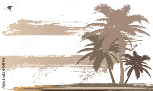Tropical Island | Urlaub | Karte mit Textfreiraum