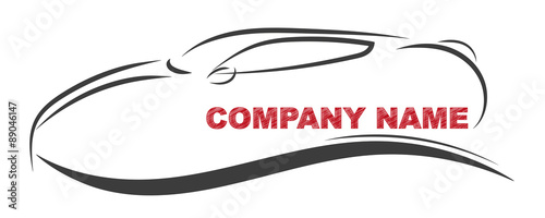 Gezeichnetes Sportauto | Logo