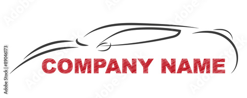 Gezeichnetes Sportauto | Logo