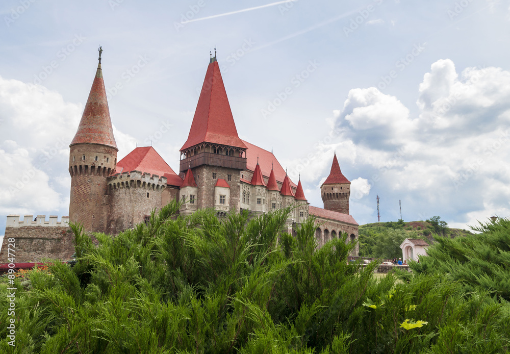  Famous in Europe , Corvin Castle or Hunyadi Castle in Hunedoara, Romania.
