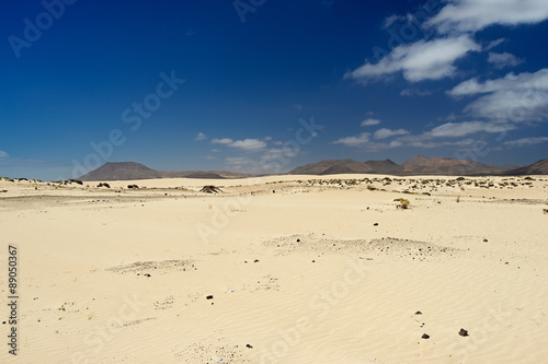 Desert of Fuerteventura in area Corallejo