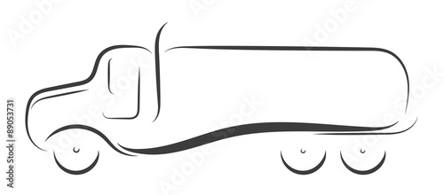 Gezeichneter Truck | LKW | Logo