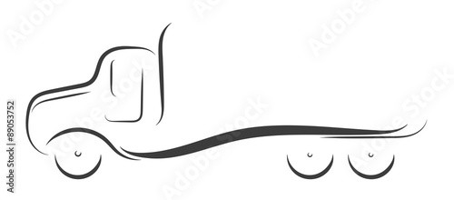 Gezeichneter Truck | LKW | Logo