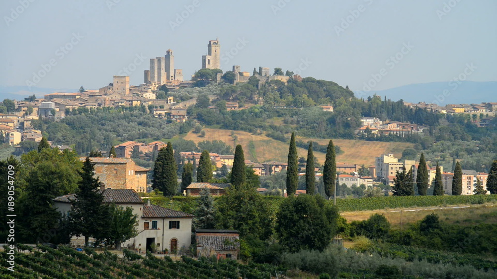 Beautiful view of the medieval town of San Gimignano, Tuscany, Italy Beautiful view of the medieval town of San Gimignano, Tuscany, Italy