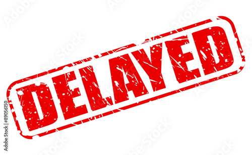 Delayed red stamp text