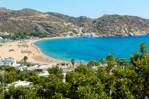 Beach in Milopotas, Ios island, Greece