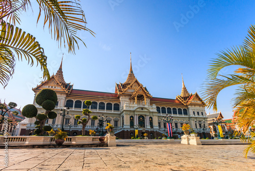 Chakri Maha Prasat or Grand palace in Bangkok, Thailand photo