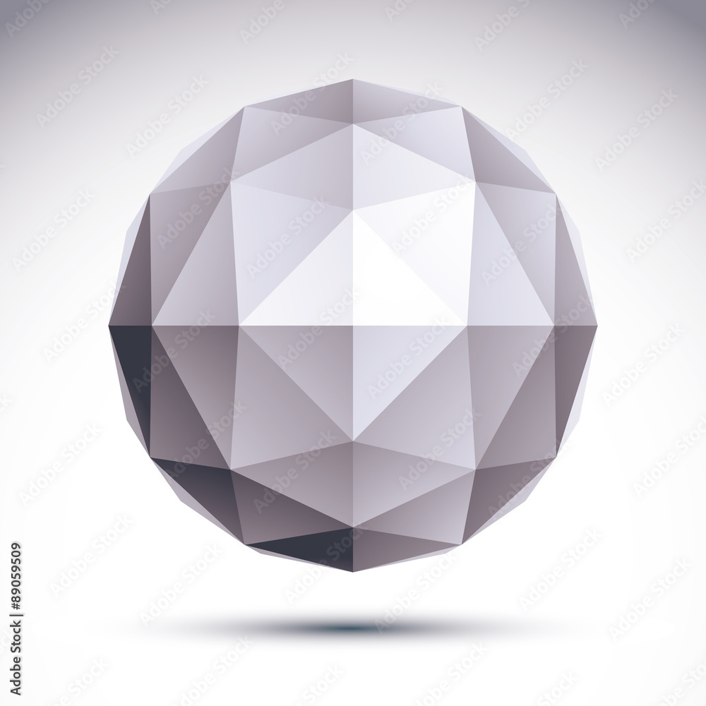 Abstract geometric 3D object, vector illustration, clear eps 8. Abstract geometric 3D object, vector illustration, clear eps 8.