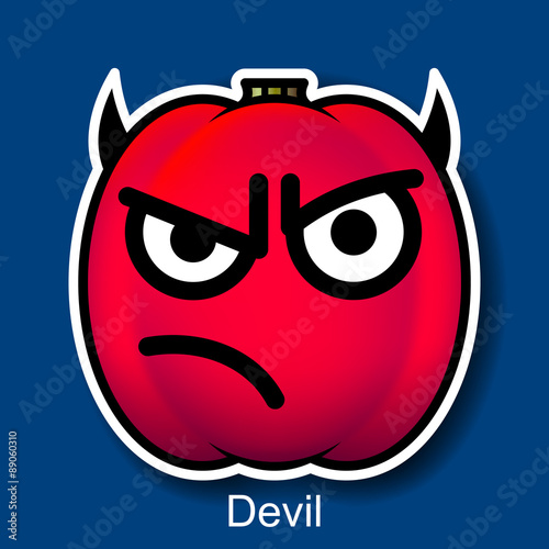 Vector Halloween Smiley Devil