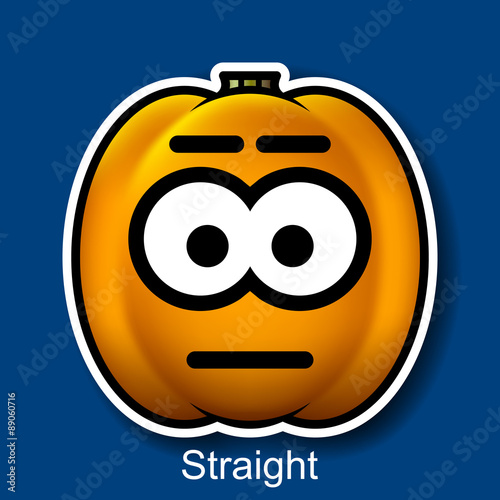 Vector Halloween Smiley Straight