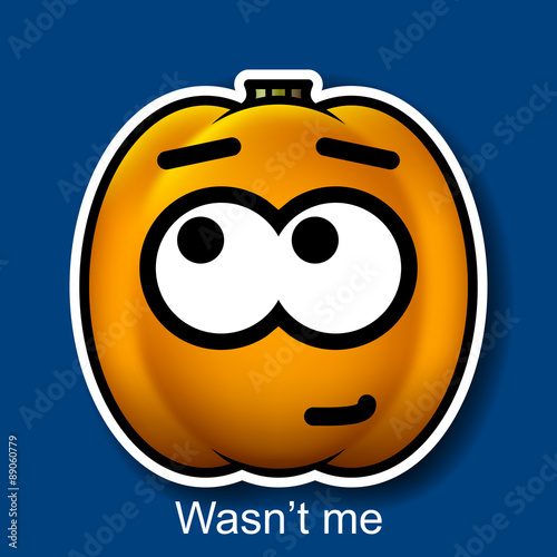 Vector Halloween Smiley Wasn't me