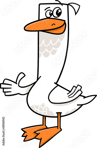 goose farm animal cartoon