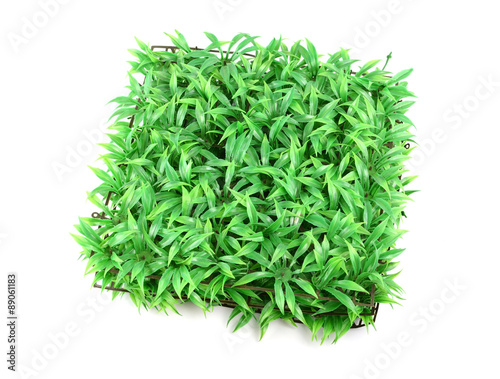 artificial turf on a white background