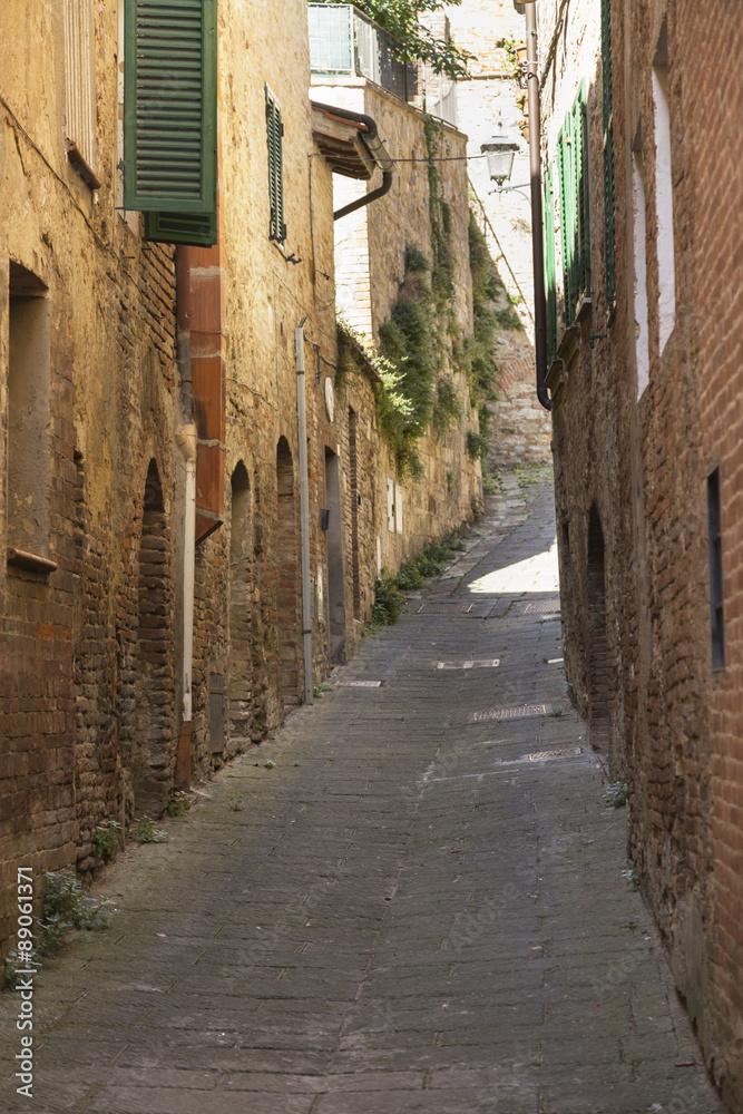 Street in an old town in Tuscany