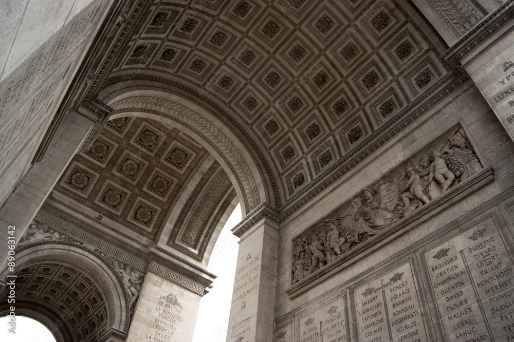 Techo del Arco del Triunfo en París