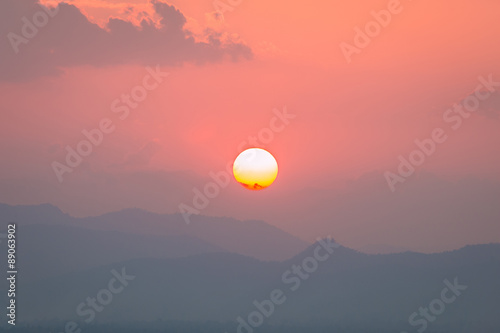 Sunset on mountain background, Thailand © oatfeelgood