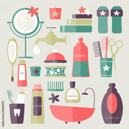 Vector bathroom icons