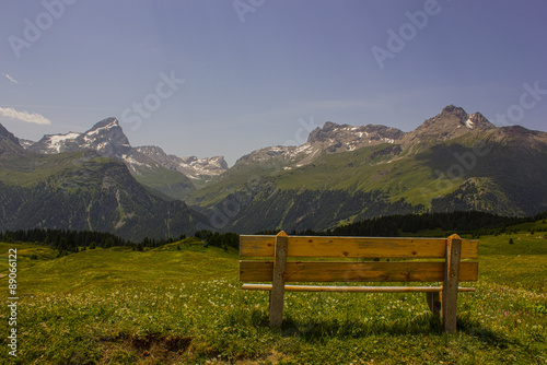 Alp Flix – Aussicht auf den Piz Platta