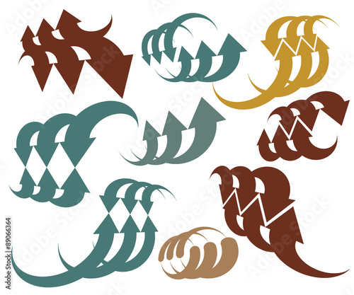 Abstract arrows vector symb...