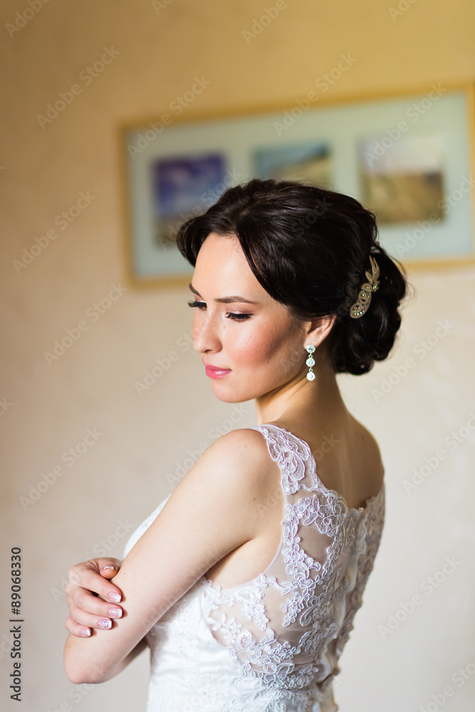 Portrait of beautiful bride.
