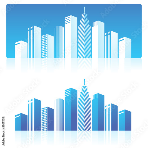 Illustration of skyscrapers.