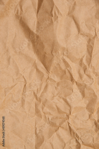 Crumpled paper for background usage