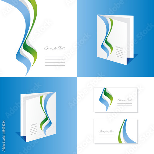 Abstract Sierra Leone brochure leaflet folder cover business card