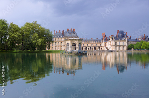 Park and royal residence in Fontainebleau, France .