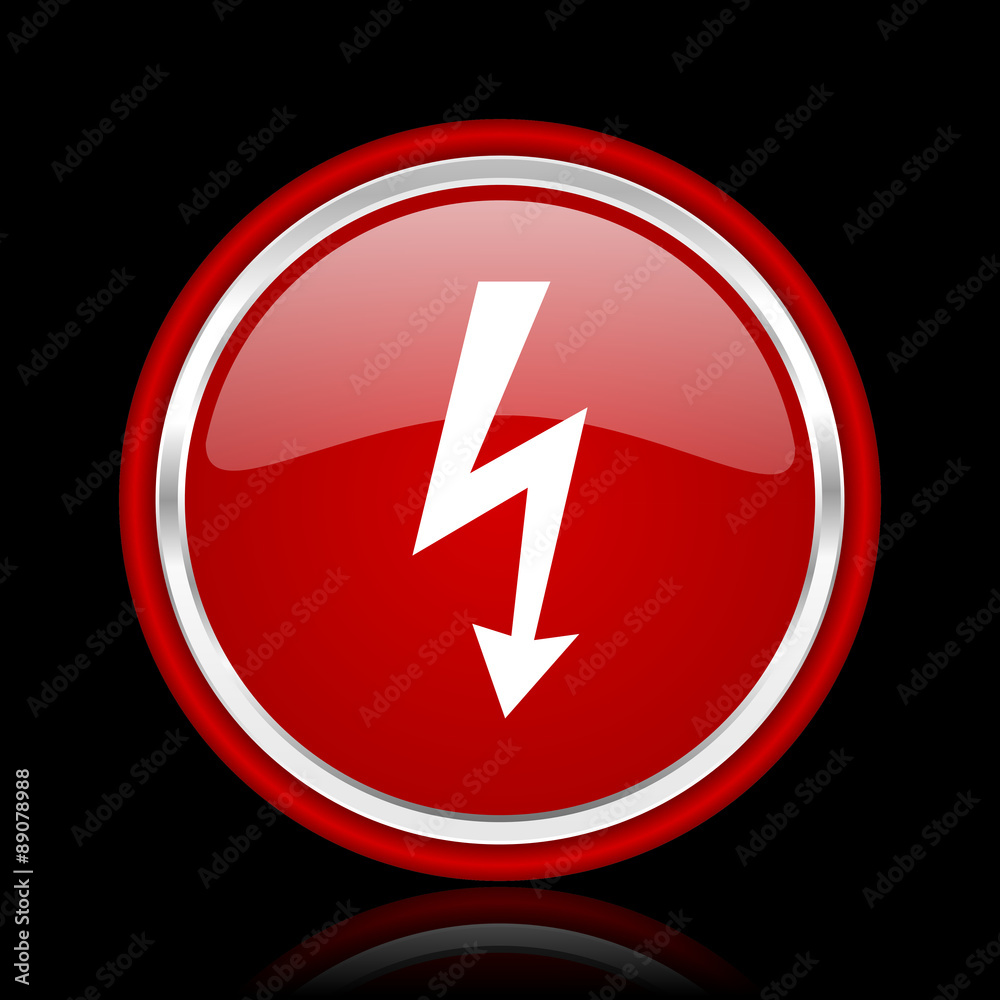 bolt red glossy web icon bolt red glossy web icon
