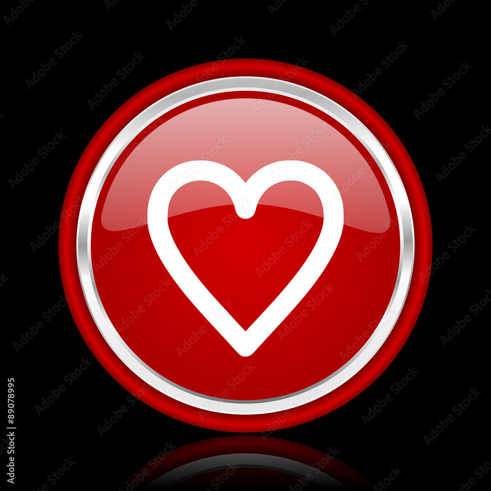 heart red glossy web icon heart red glossy web icon