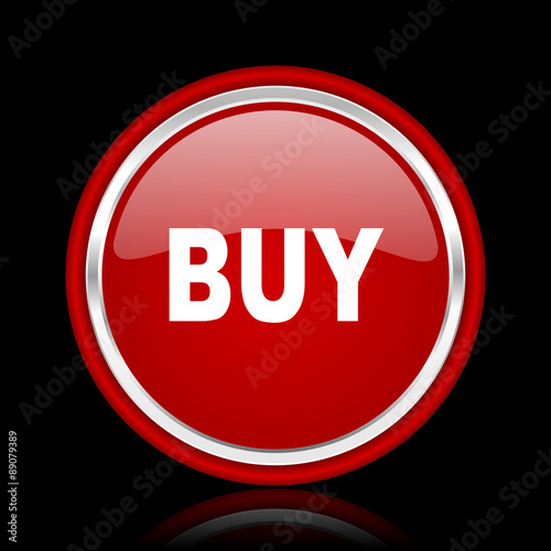 buy red glossy web icon