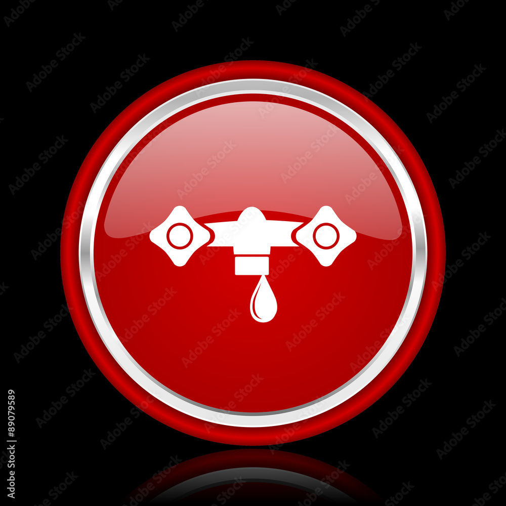 water red glossy web icon water red glossy web icon