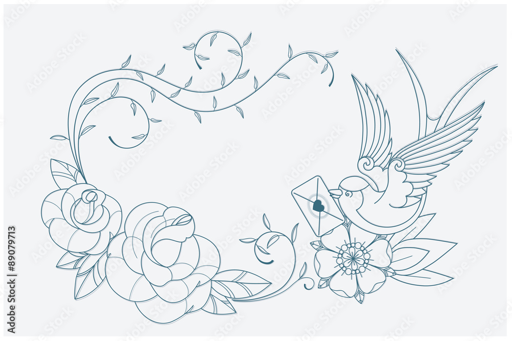 love theme coloring page old school tattoo signs love theme coloring page old school tattoo signs