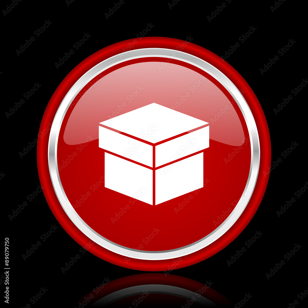 box red glossy web icon box red glossy web icon