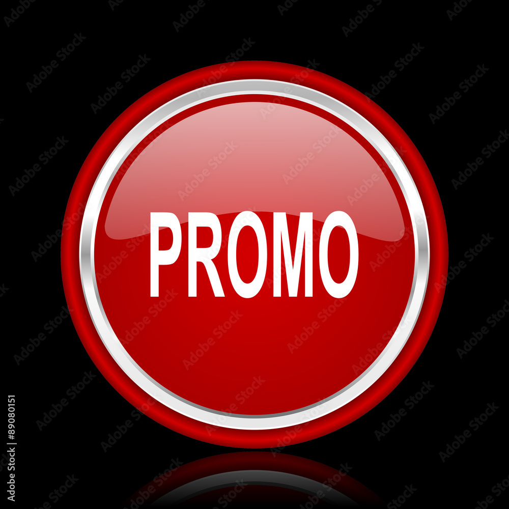 promo red glossy web icon promo red glossy web icon
