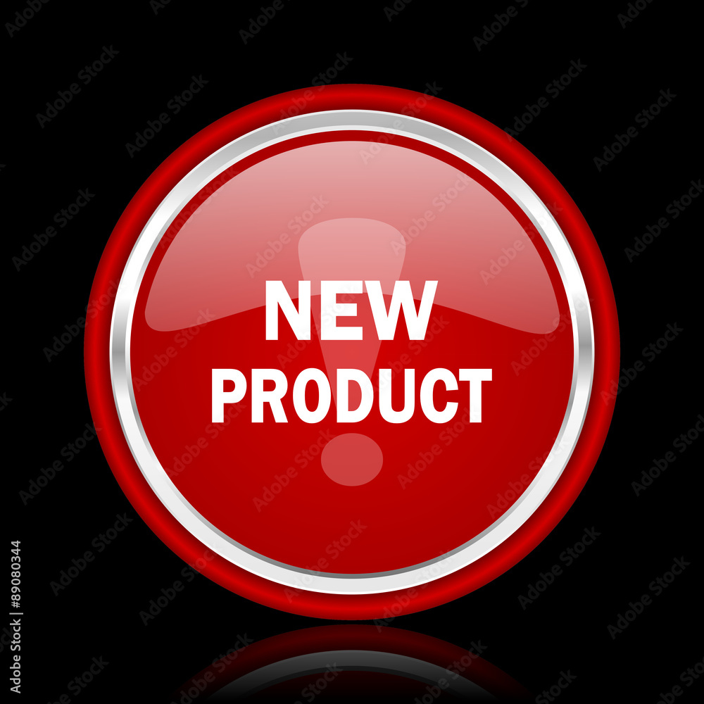 new product red glossy web icon new product red glossy web icon