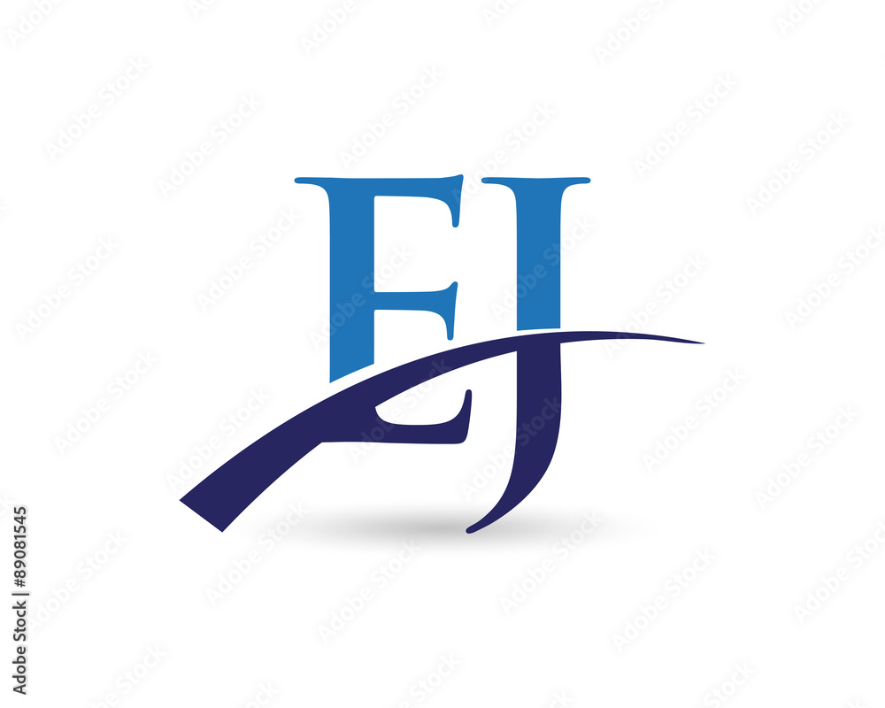 EJ Logo Letter Swoosh EJ Logo Letter Swoosh