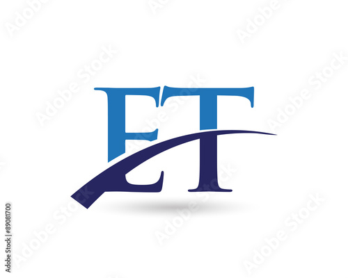 ET Logo Letter Swoosh
