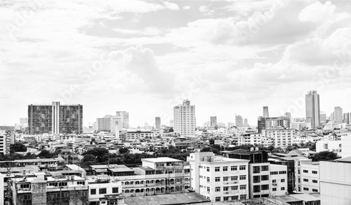 View of Bangkok city on the Thonburi side