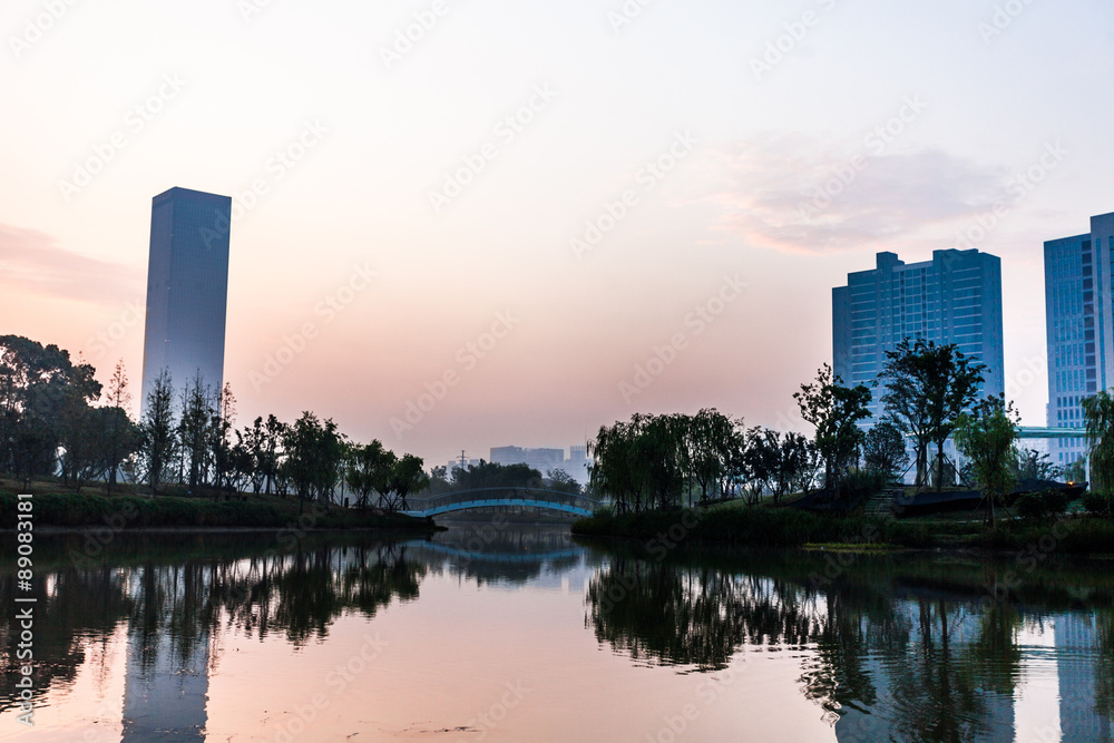 Sonnenaufgang in Jiangyin