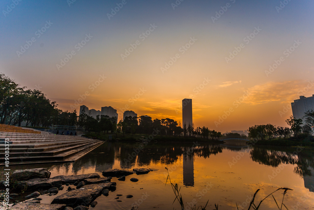 Sonnenaufgang in Jiangyin Sonnenaufgang in Jiangyin